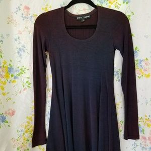 Betsey Johnson blue gradient long sleeve dress